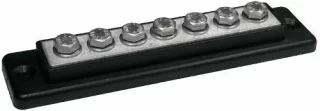 Kytkentäkisko 7 X 6mm2, Musta
