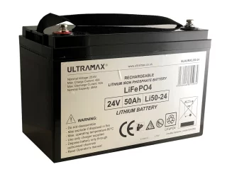 Ultramax LiFePO4 akku 24V 50Ah.