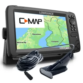 Lowrance HOOK Reveal 9 HDI-anturilla + CMAP Suomen sisävedet