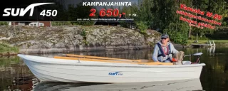 Suvi 450 + Yamaha M-20 sähkömoottori venepaketti