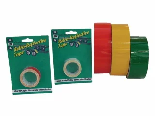 Heijastinteippi 50mm x 2,5m valk