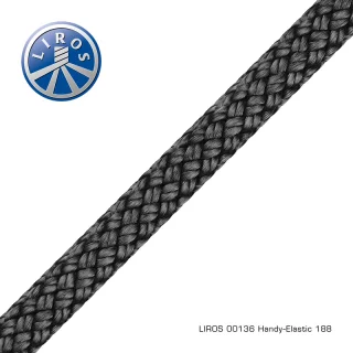 Liros kiinnitysköysi Handy-Elastic 18mm musta