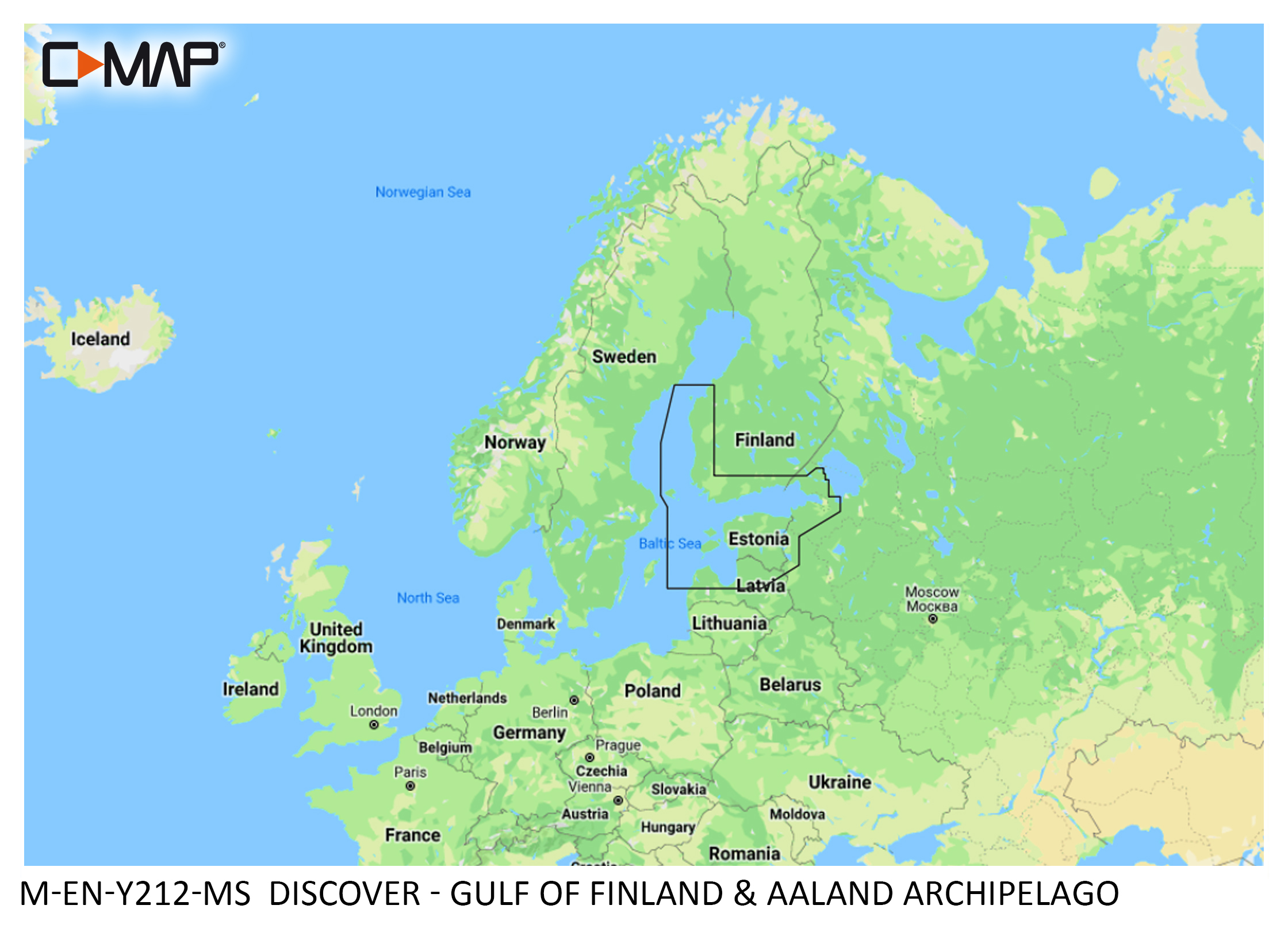 C-Map Discover Karttakortti, Suomenlahti ja Ahvenanmaa